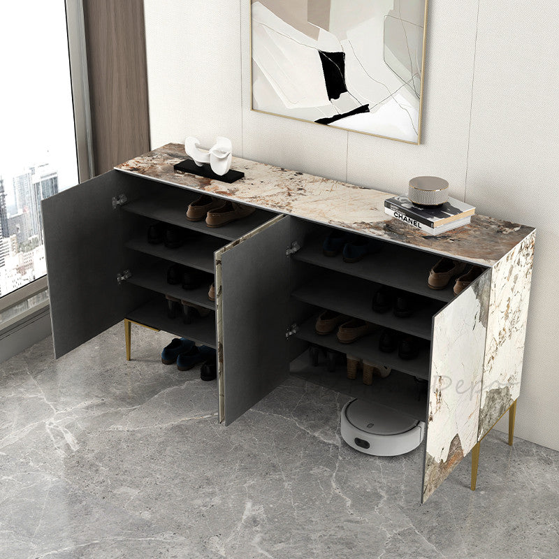 DAHLIA Pandora Multi-color Sintered Stone Console Table | Buffet Table | Shoe Cabinet | Scratch-resistant Surface