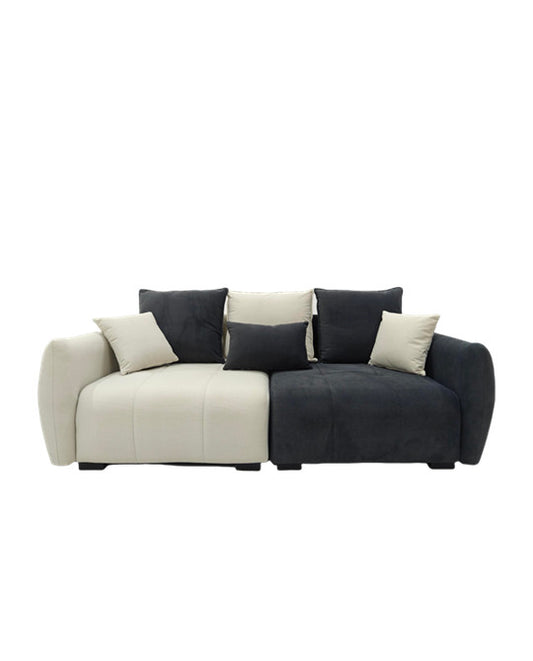 OREO Two-Tone Velvet Comfort Two-Seater Sofa 210cm | 1031-200
