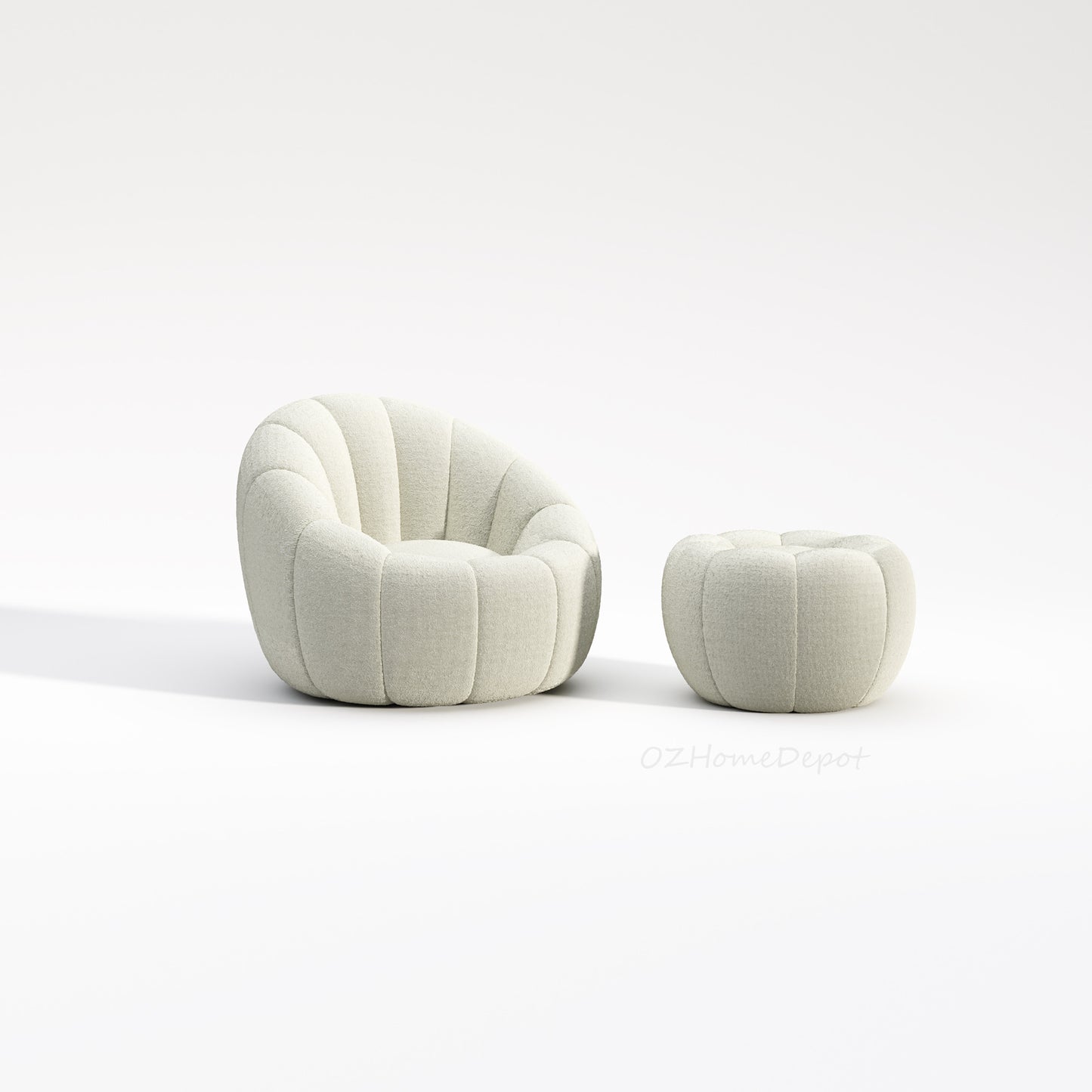 【Pre-sale】NERO Nordic Design Teddy Fabric Structured Sofa | Lounge Sofa | 1060