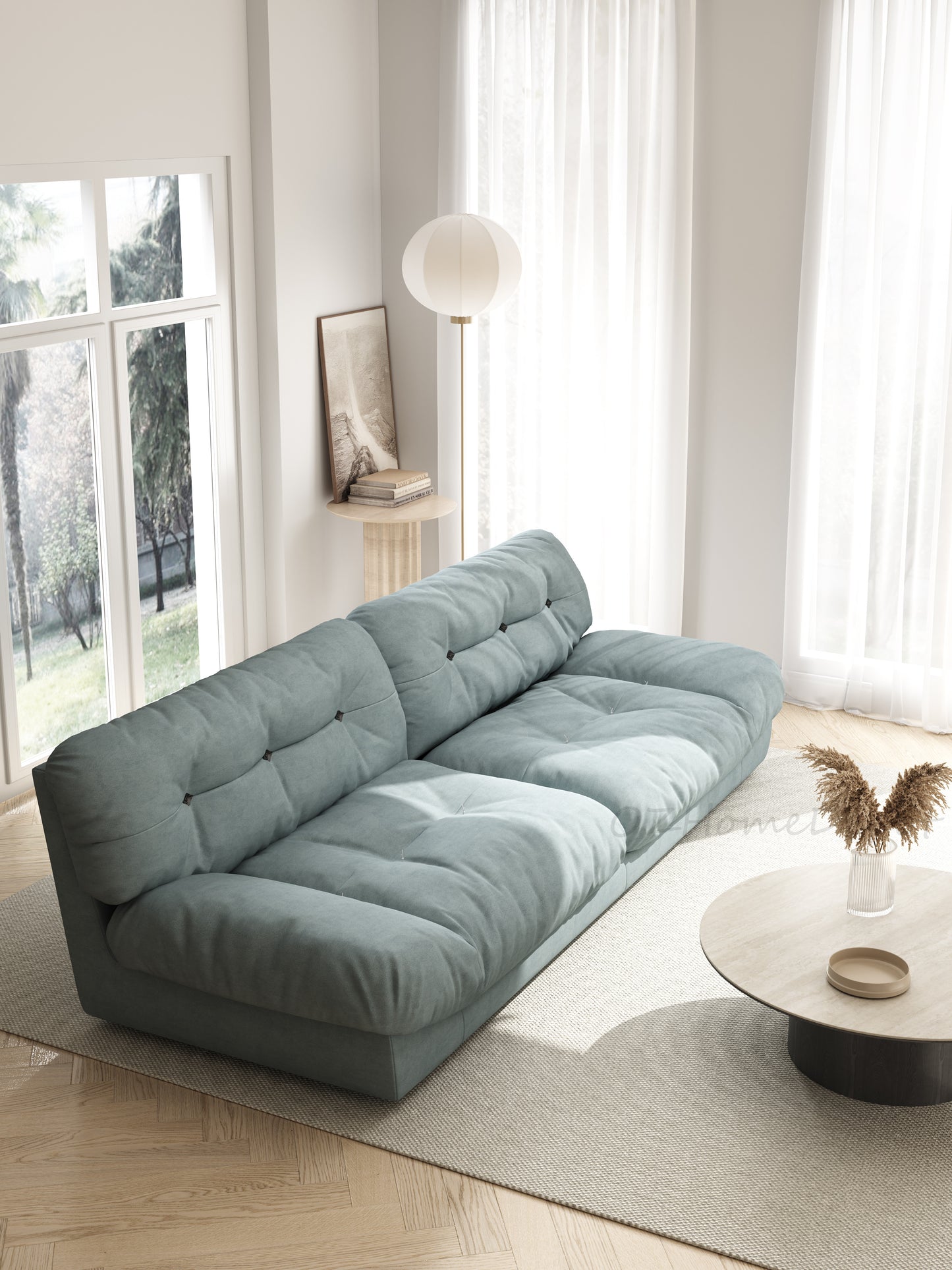 CLOUD High-End Marsha Matte Fabric Internet Celebrity Cloud Sofa. Customizable in Multiple Colors.