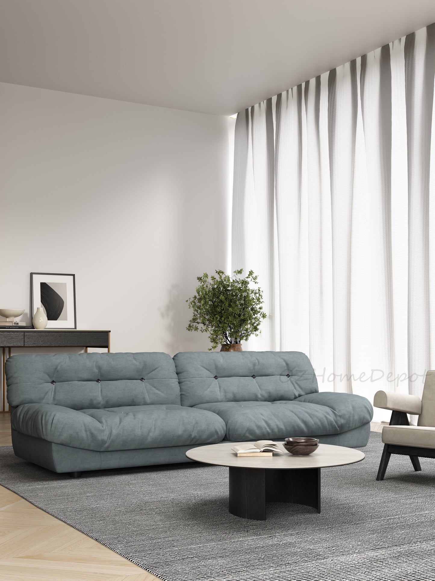 CLOUD High-End Marsha Matte Fabric Internet Celebrity Cloud Sofa. Customizable in Multiple Colors.