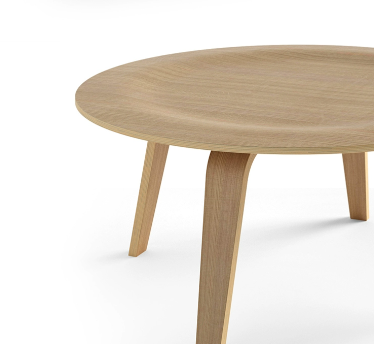 Designer Style Two-Color Options Round Wooden Coffee Table | 5093