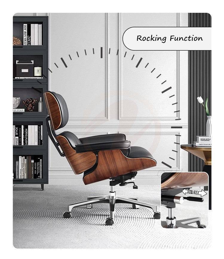 EAMES Classic style Leather replica Swivel Chair | Executive Chair | CHAIR-404