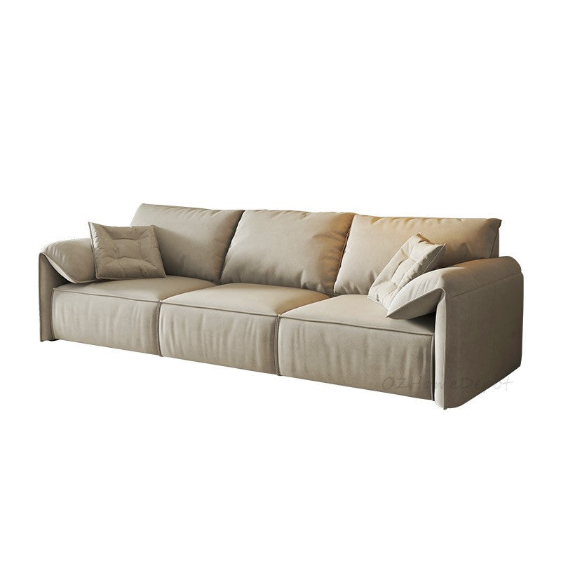 ELEPHANT EAR Electrc Remote Control Three Seat Sofa Chaise Lounge| Leatherie | Modern | Designer