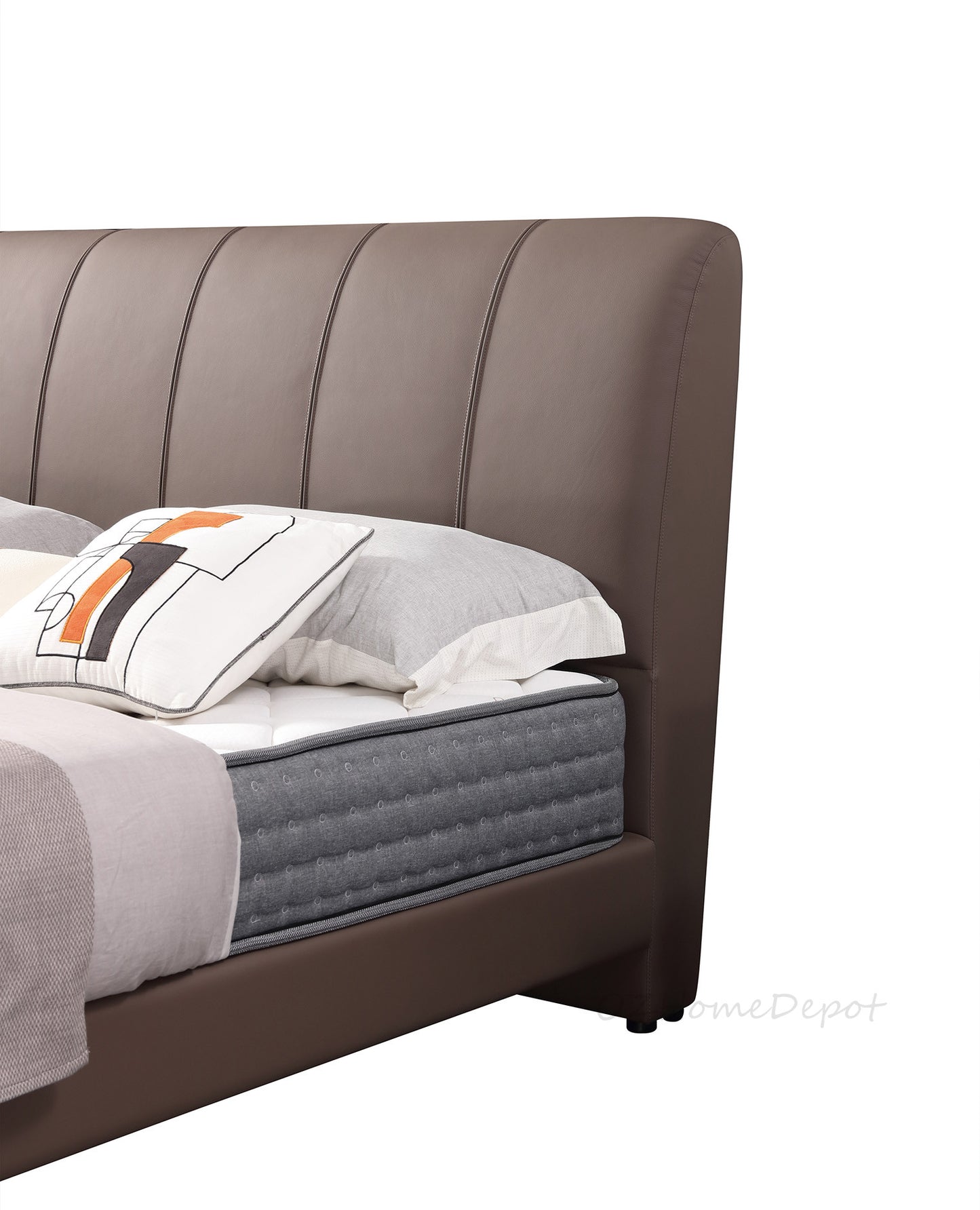 ASTER Genuine Leather Bed Frame | Bedside Table | Queen | King |T-1003