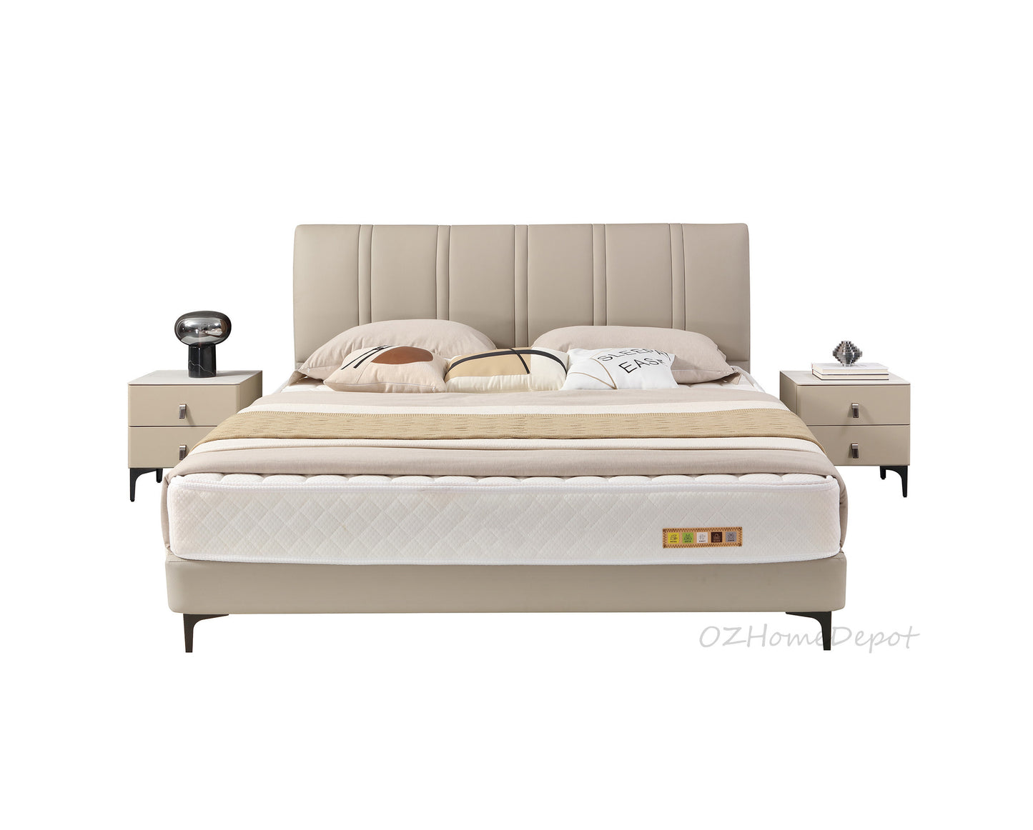 AMARYLLIS AMARYLLIS Genuine Leather Bed Frame | Bedside Table | Queen | King |T-1001