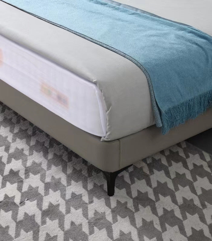 ANEMONE Genuine Leather Bed Frame | Bedside Table | Queen | King | T-1002
