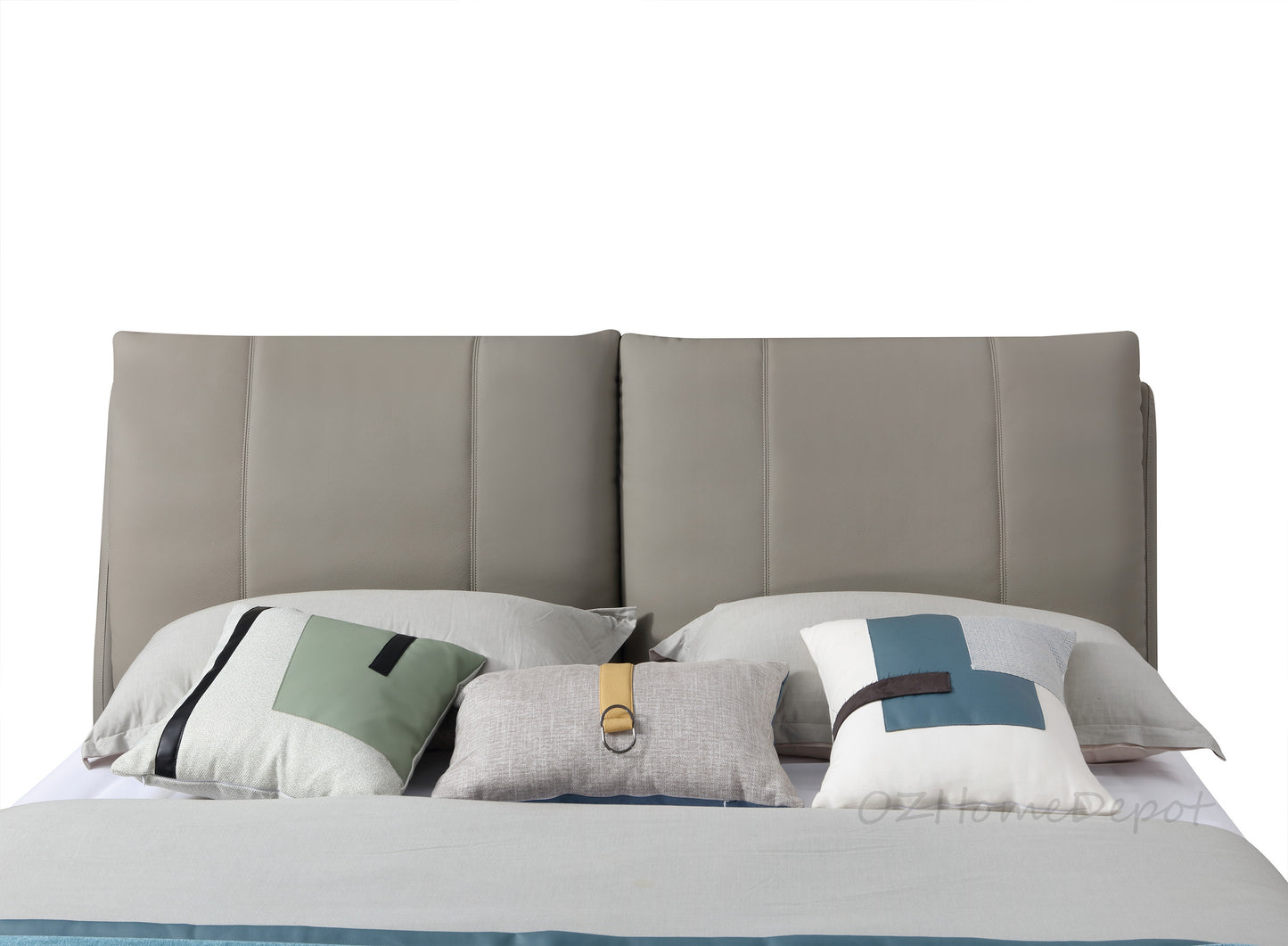 ANEMONE Genuine Leather Bed Frame | Bedside Table | Queen | King | T-1002
