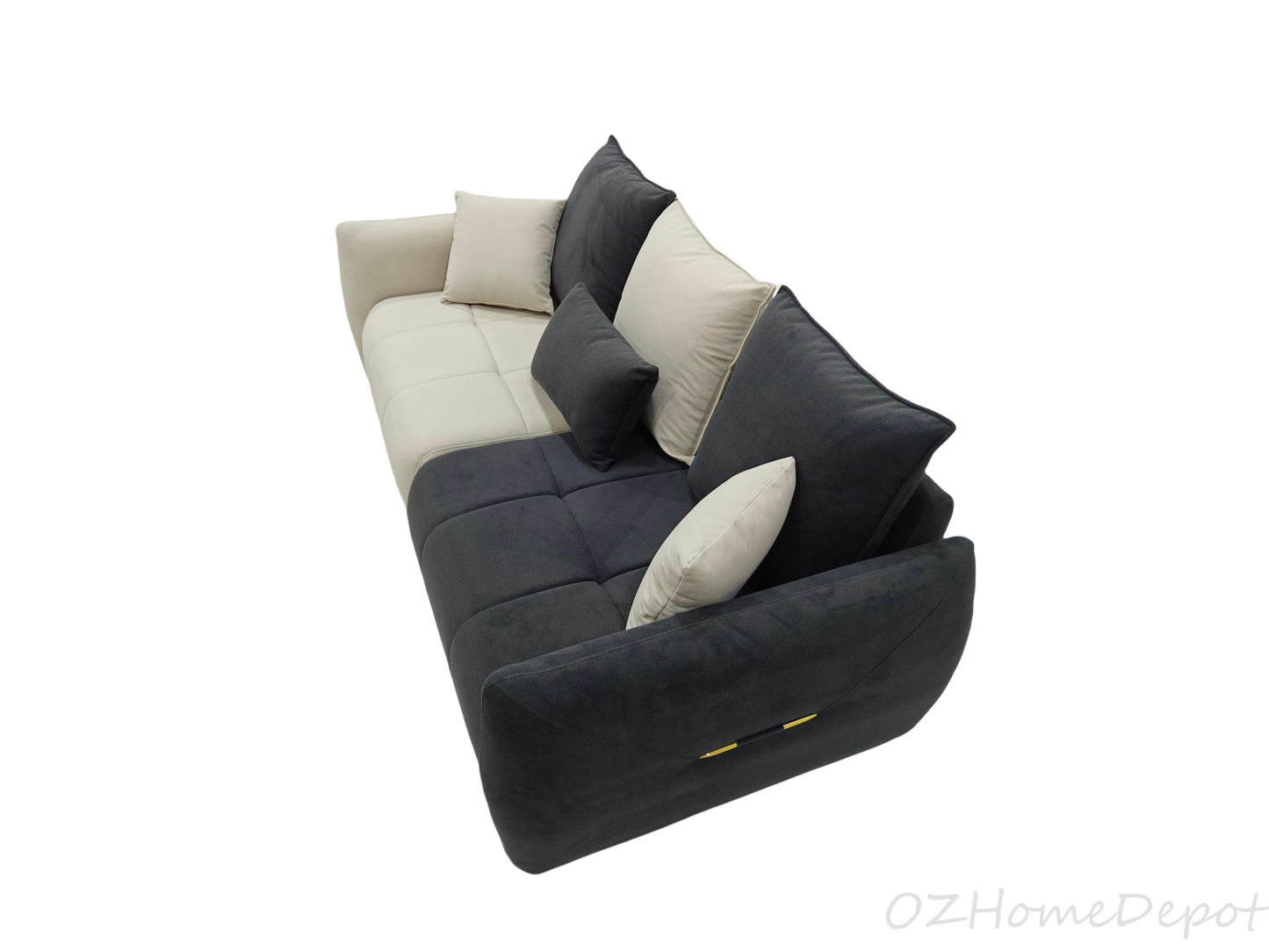 OREO Two-Tone Velvet Comfort Two-Seater Sofa 200cm | 1031-200