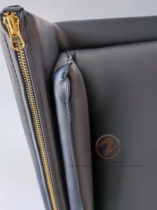 Giovanni Rock Black luxurious Leather Bed Frame Queen/ King/ Steel legs