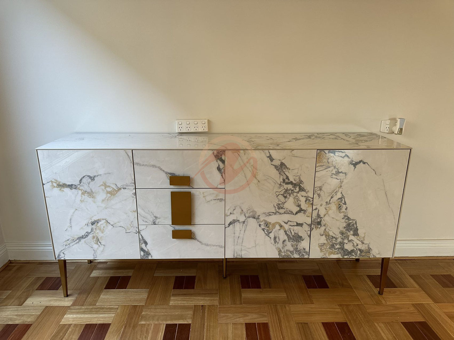 LILIUM Multi-color Sintered Stone Console Table | Buffet Table | Shoe Cabinet | Scratch-resistant Surface