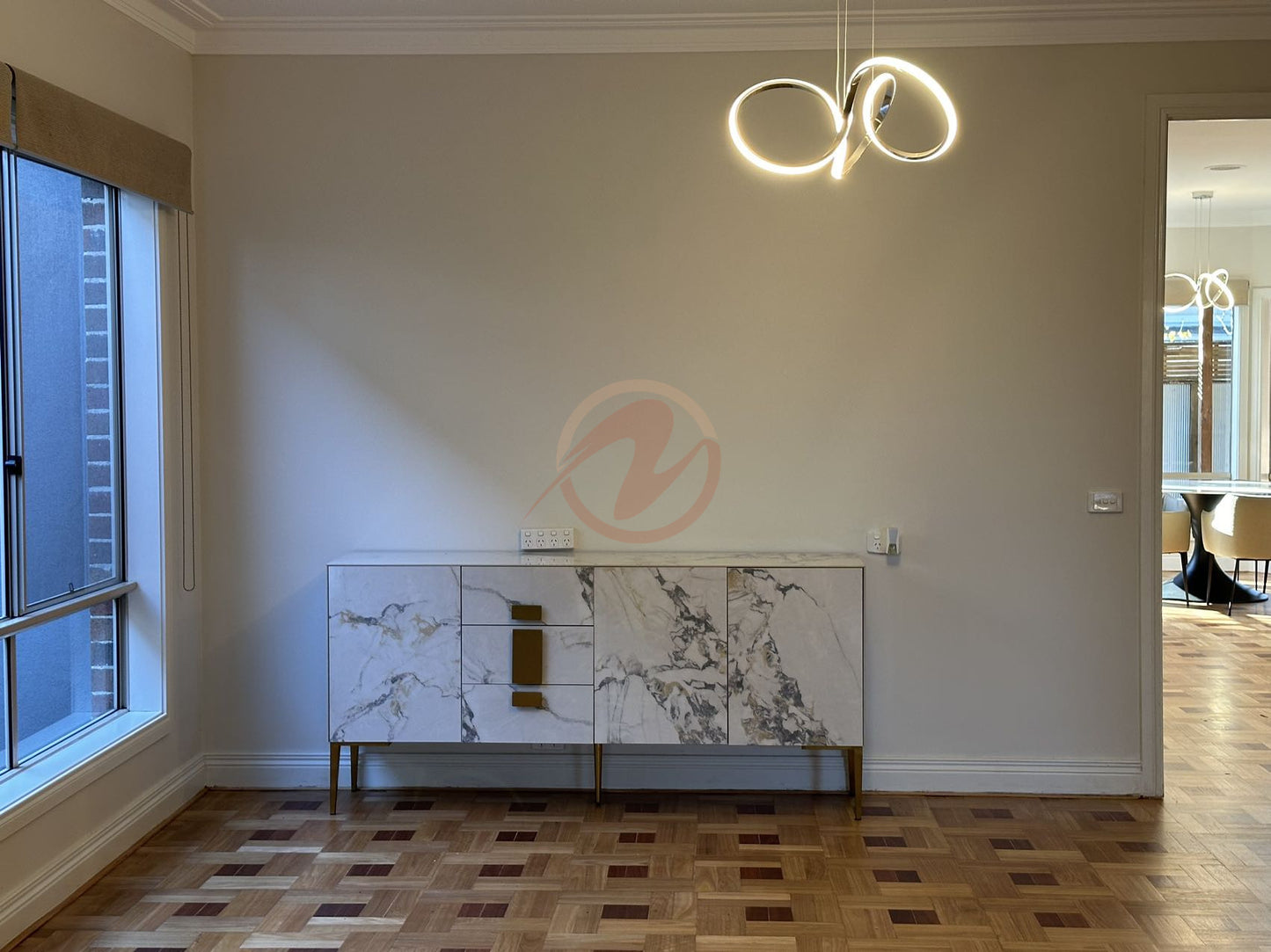 LILIUM Multi-color Sintered Stone Console Table | Buffet Table | Shoe Cabinet | Scratch-resistant Surface