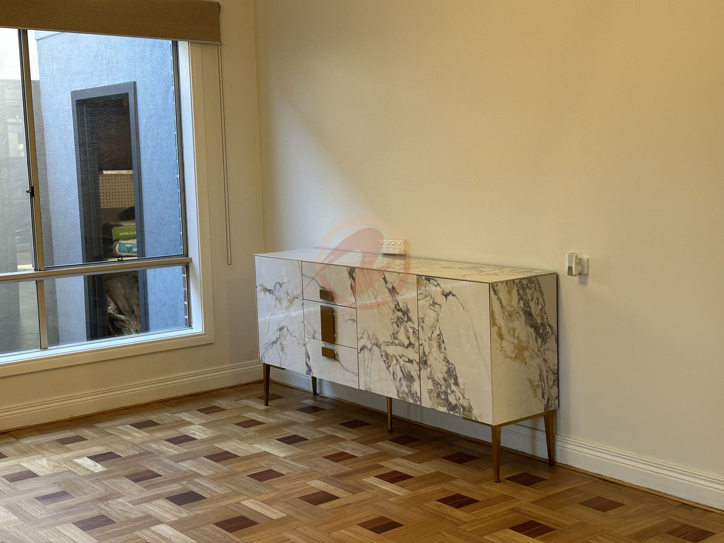 LILIUM Multi-color Sintered Stone Console Table | Buffet Table | Shoe Cabinet | Scratch-resistant Surface