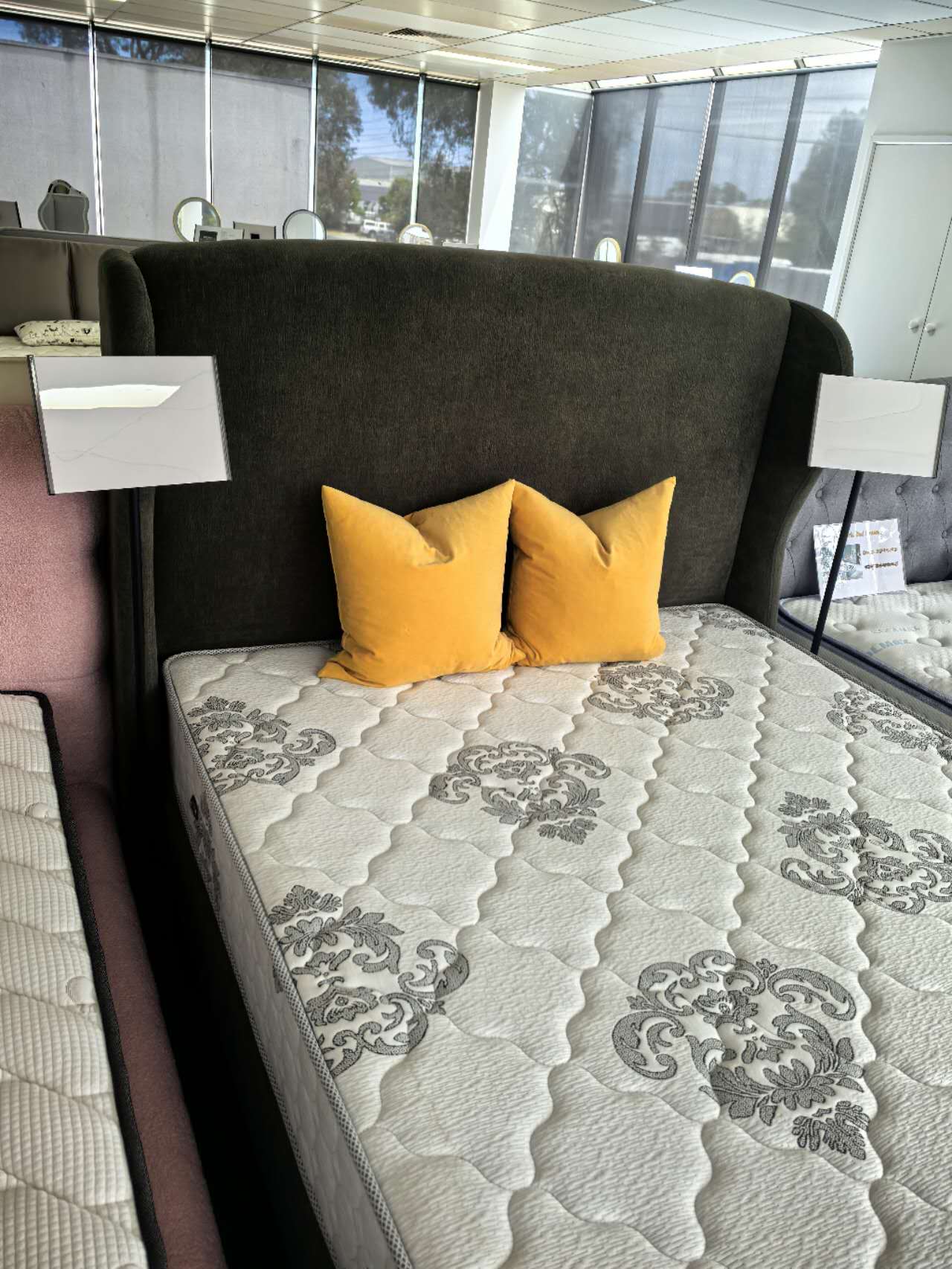 Léandre French Chic Upholstered Bed Frame Queen | King | Upholstery 07