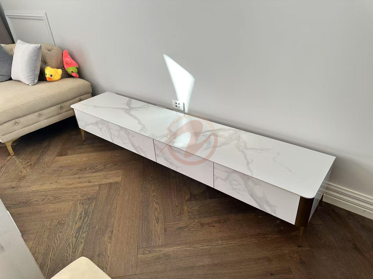 EAVAN Mordern Minimalistic/ Coffee Table/ Tea Table - 130cm Sintered Stone Top White
