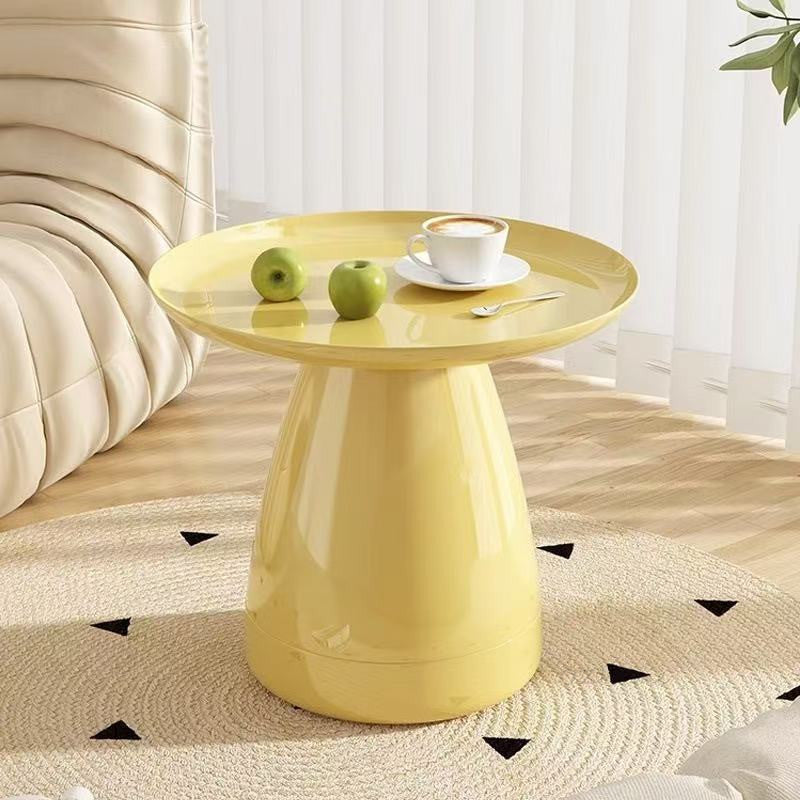 Mushroom Cream-Style PET Coffee Table | Side Table