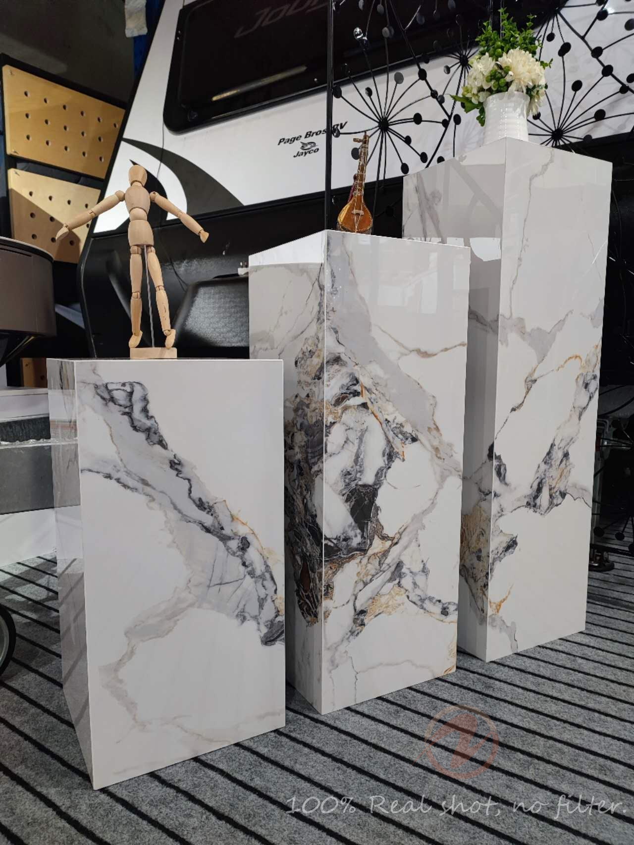 Patek Philippe-Inspired Sintered Stone Display Pedestals | 3 Sizes | ST001–ST003