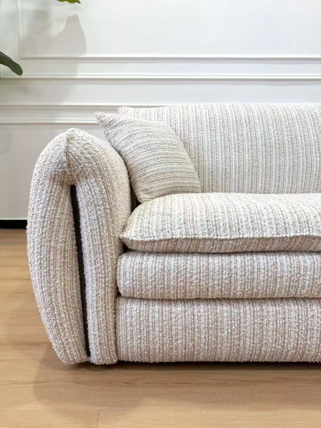 STELLAR 280cm Luxury Textured Linen-Blend Sofa