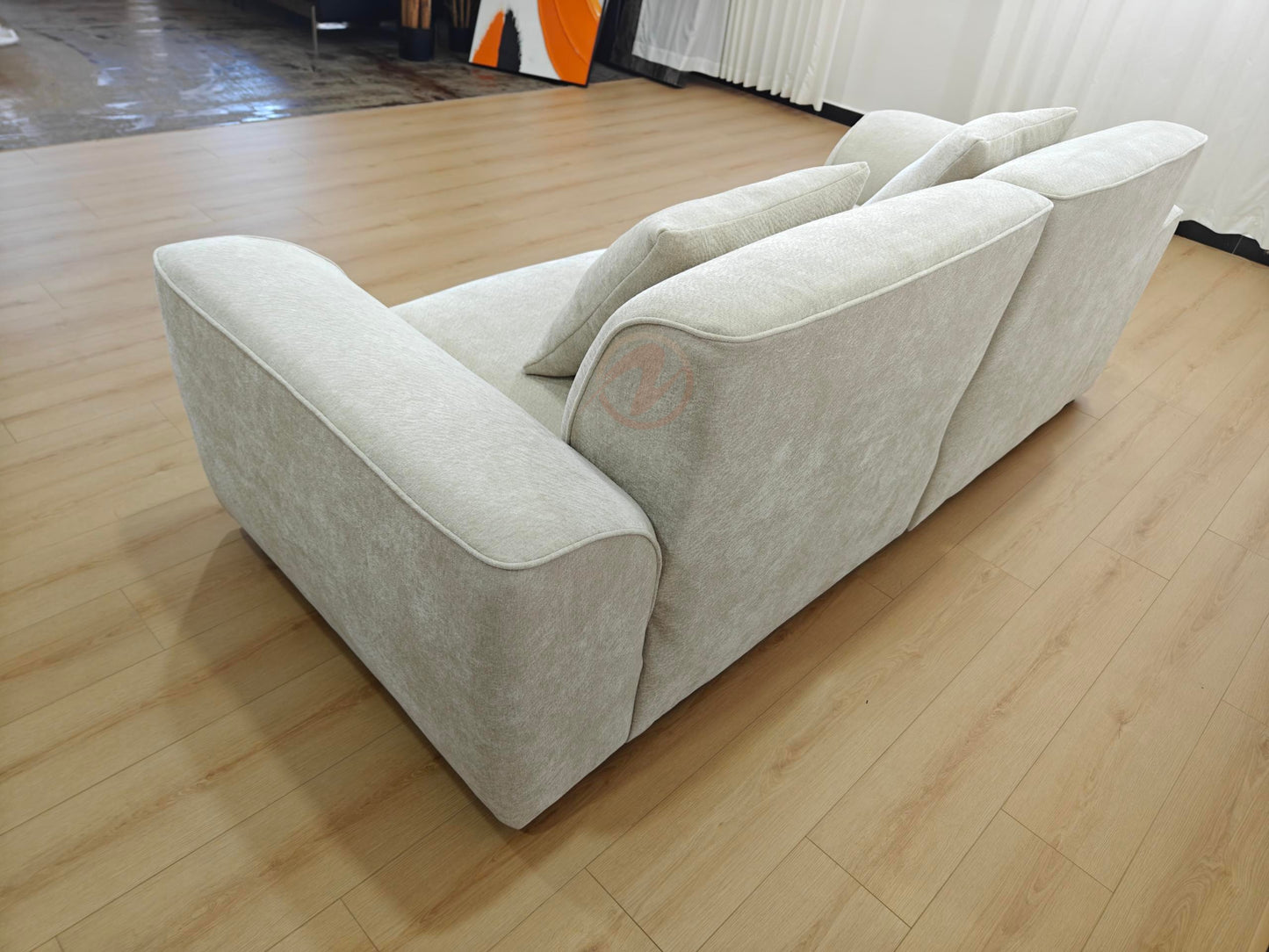 GLADE 240cm Adjustable Sofa — Starlight Petal Chenille Upholstery
