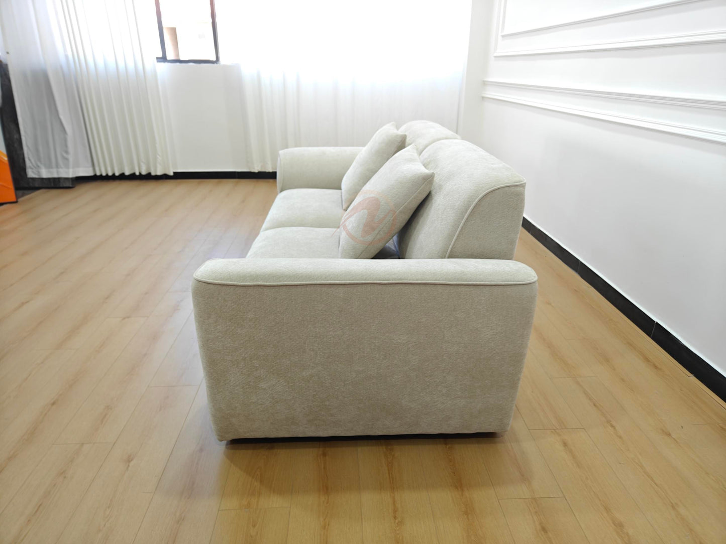 GLADE 240cm Adjustable Sofa — Starlight Petal Chenille Upholstery