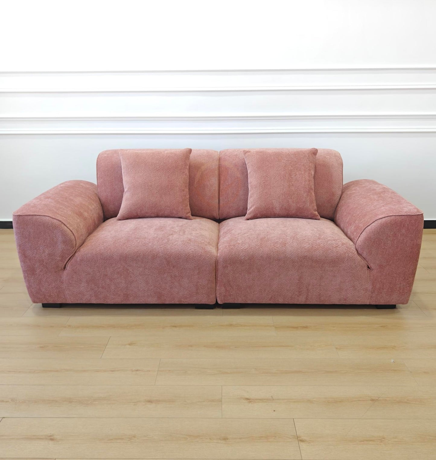 GLADE 240cm Adjustable Sofa — Starlight Petal Chenille Upholstery