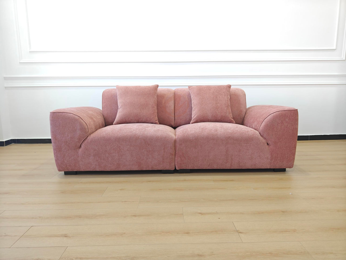 GLADE 240cm Adjustable Sofa — Starlight Petal Chenille Upholstery