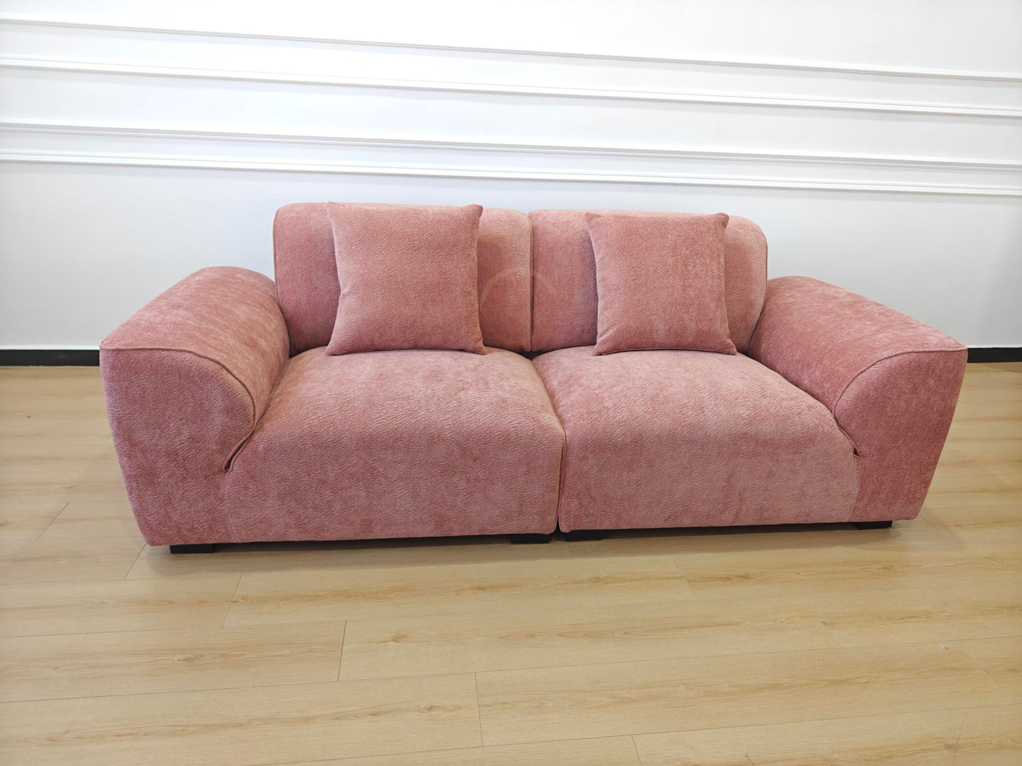 GLADE 240cm Adjustable Sofa — Starlight Petal Chenille Upholstery