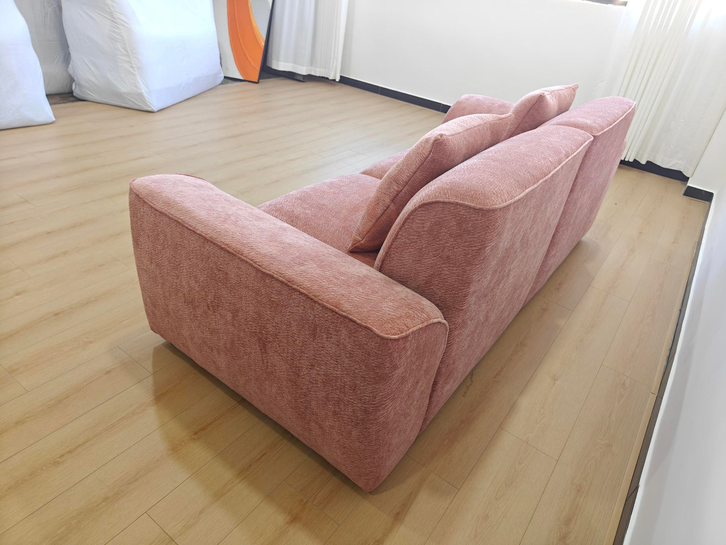 GLADE 240cm Adjustable Sofa — Starlight Petal Chenille Upholstery