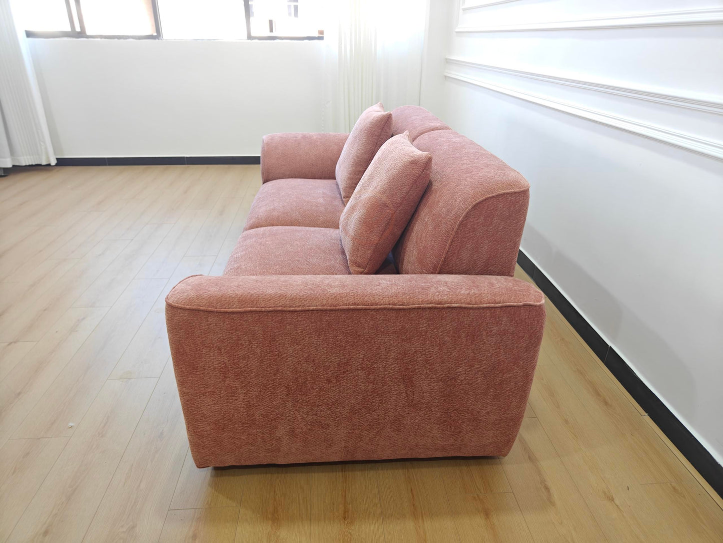 GLADE 240cm Adjustable Sofa — Starlight Petal Chenille Upholstery