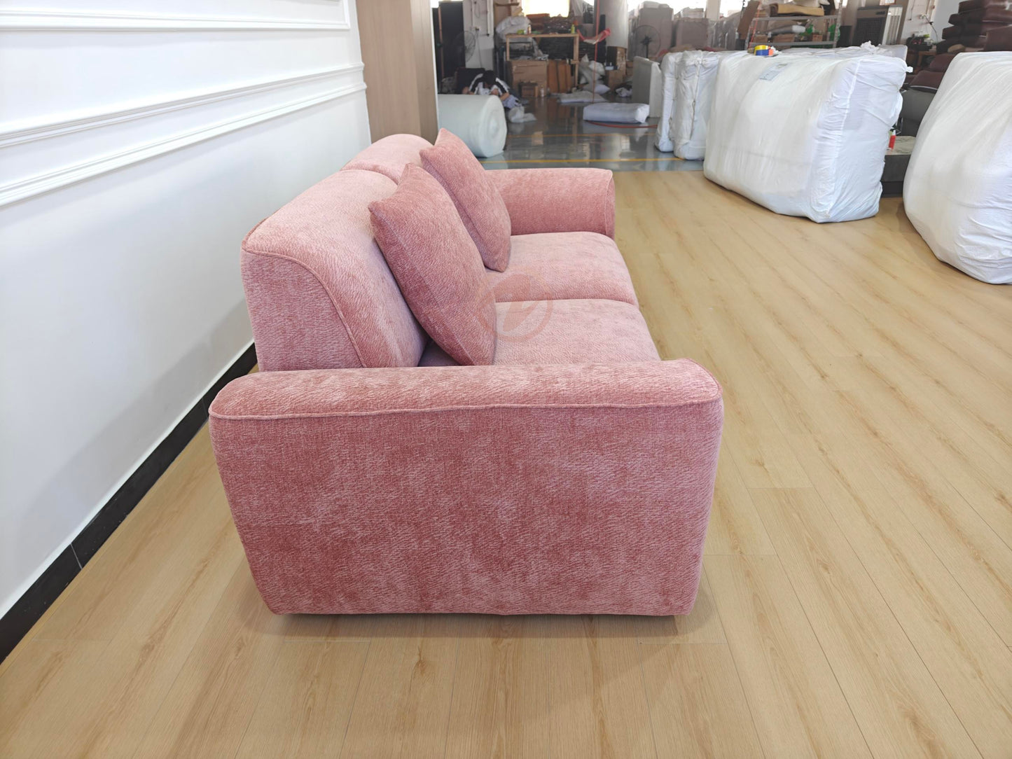 GLADE 240cm Adjustable Sofa — Starlight Petal Chenille Upholstery