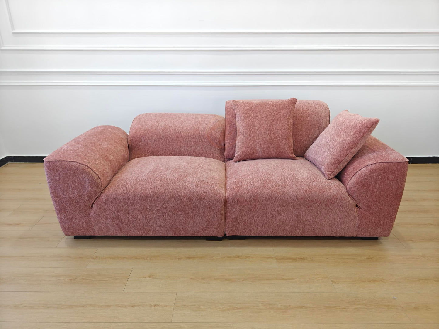 GLADE 240cm Adjustable Sofa — Starlight Petal Chenille Upholstery
