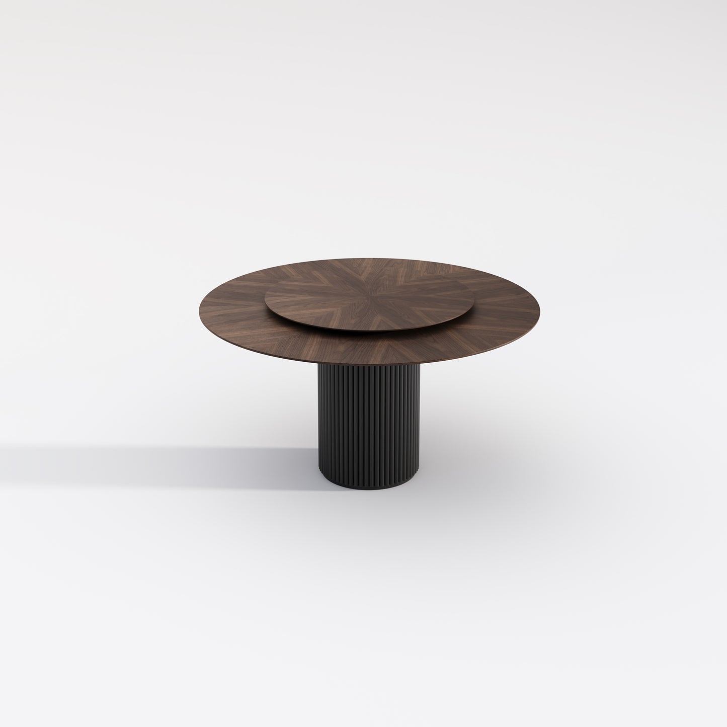 【Pre-Order】BLAISE Walnut Color Timber Round Dining Table | Dining Chair | Dining Set /Solid Timber Frame/Natural Wood Color Legs