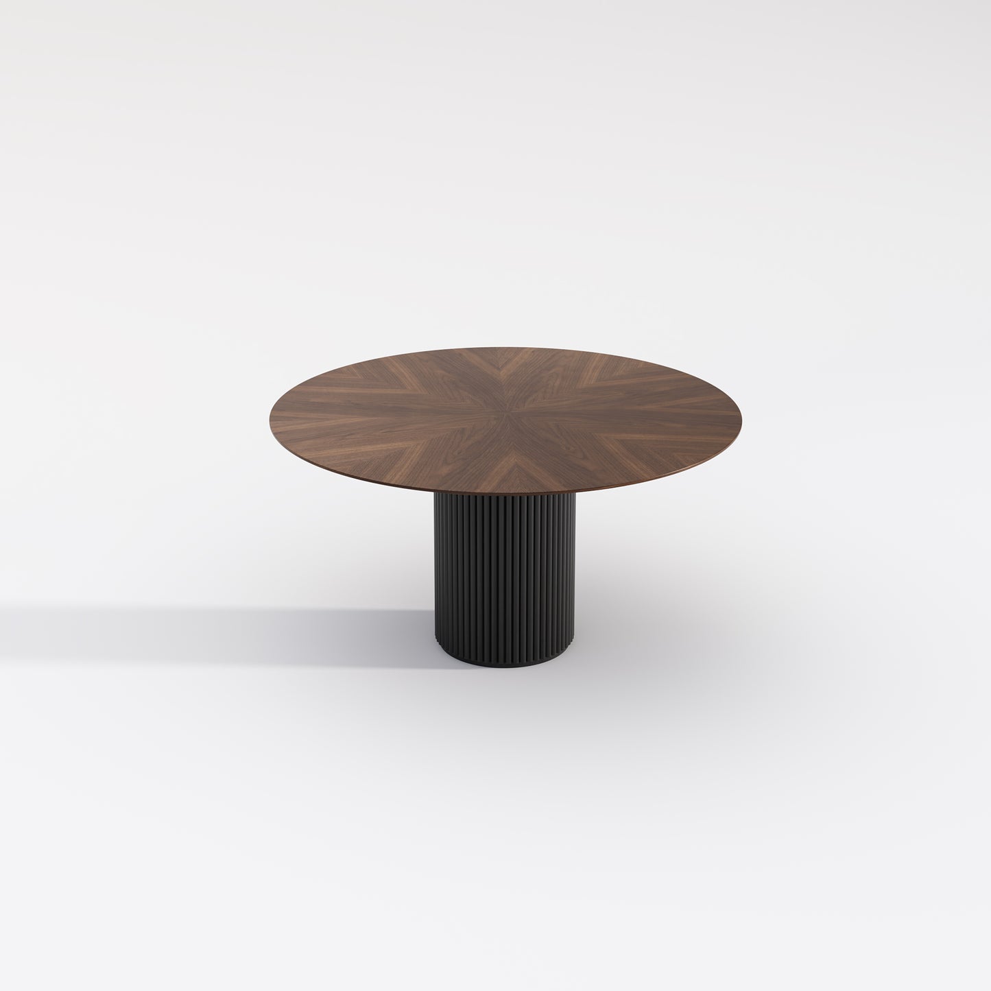 【Pre-Order】BLAISE Walnut Color Timber Round Dining Table | Dining Chair | Dining Set /Solid Timber Frame/Natural Wood Color Legs