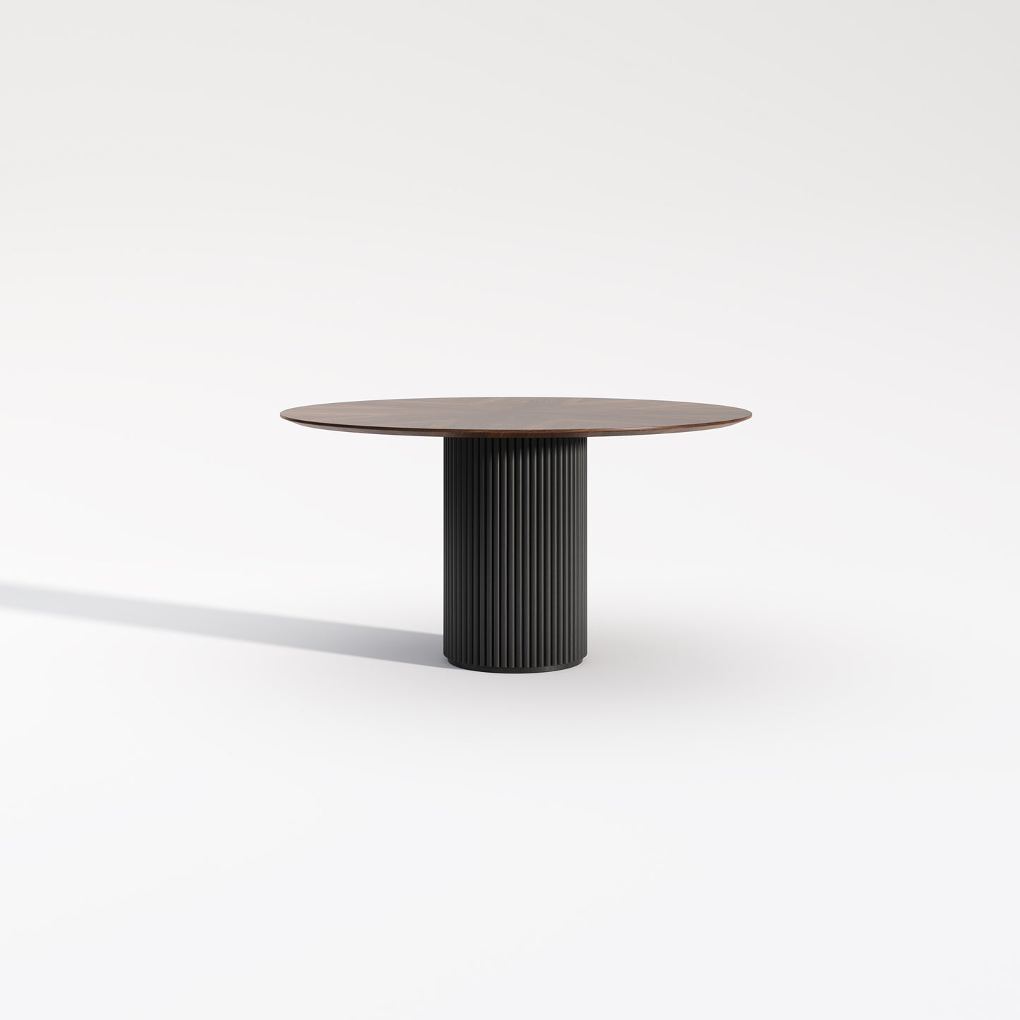 【Pre-Order】BLAISE Walnut Color Timber Round Dining Table | Dining Chair | Dining Set /Solid Timber Frame/Natural Wood Color Legs