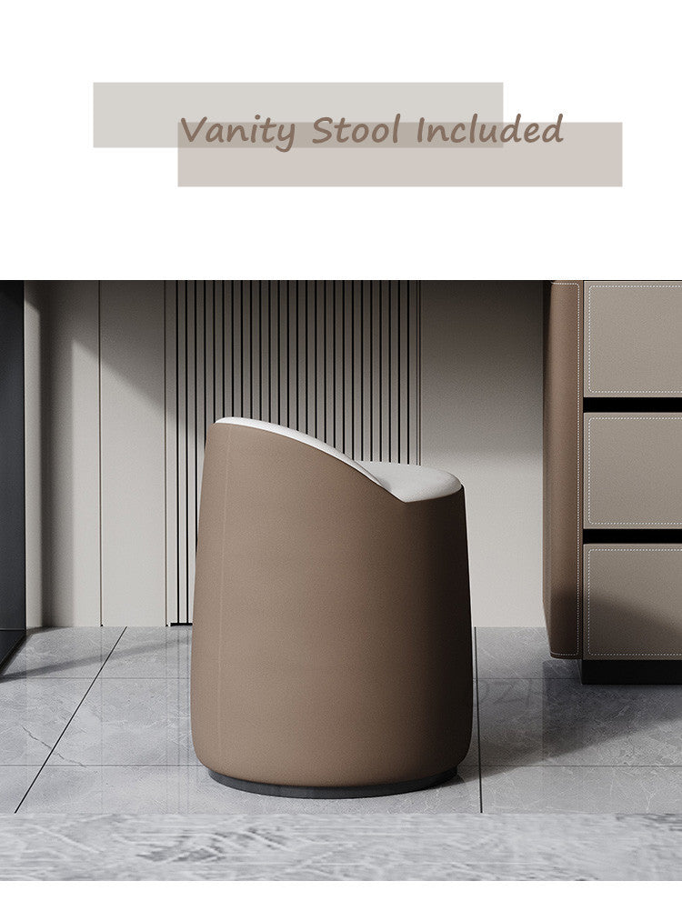 TEODORO Plus Italian-style luxury stone vanity table with storage cabinet | 6097