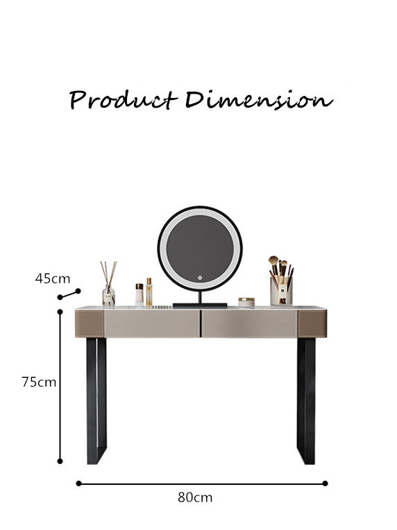 TEODORO Plus Italian-style luxury stone vanity table with storage cabinet | 6097