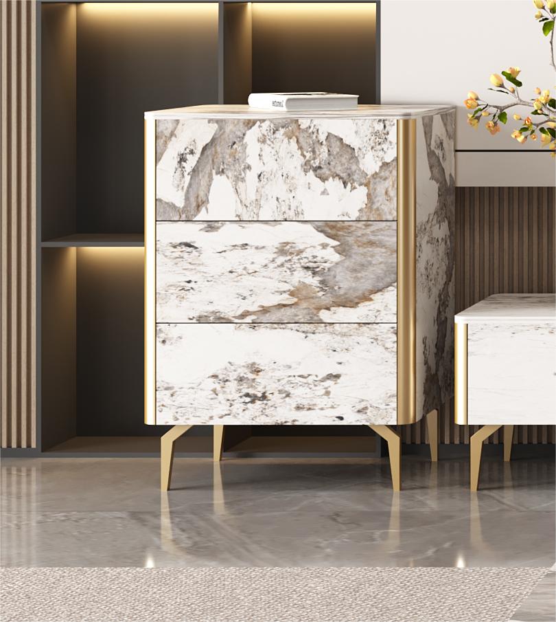 ZEUS Mordern Minimalistic Pandora Sintered Stone Entertaiment Unit/ Coffee Table/ TV STAND