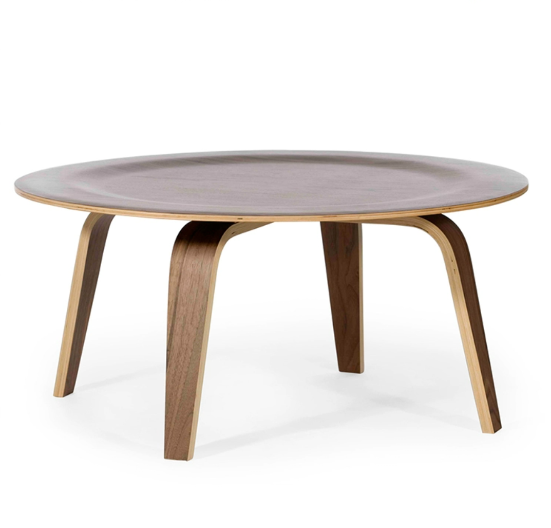 Designer Style Two-Color Options Round Wooden Coffee Table | 5093