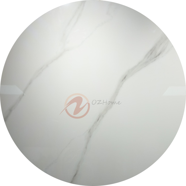 AMAURY Travertine Tabletop, Sculptural Base with Optional Lazy Susan | Dining Table | Round Table | Lazy Susan | 9059