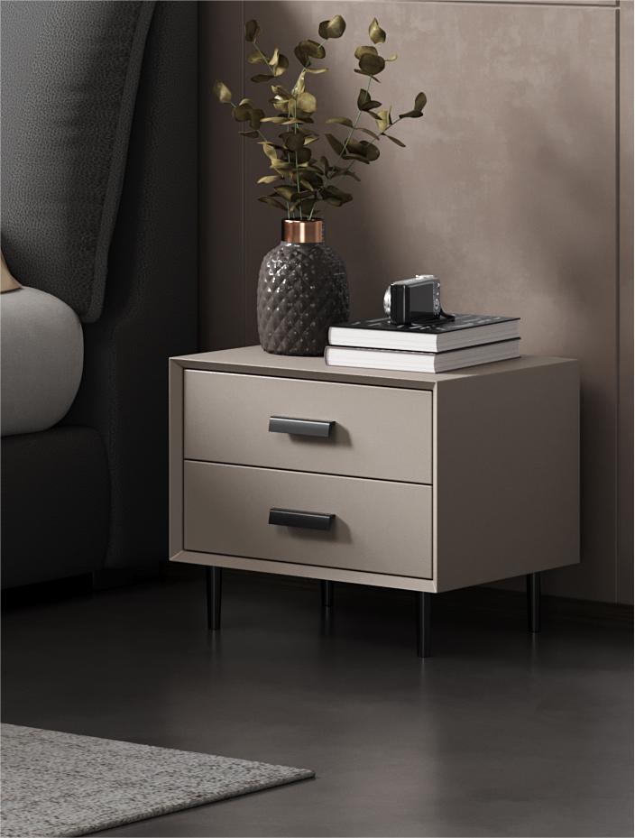 CONSTANZA Elephant Ear Leathaire Bed Frame Queen/ King/ Steel legs