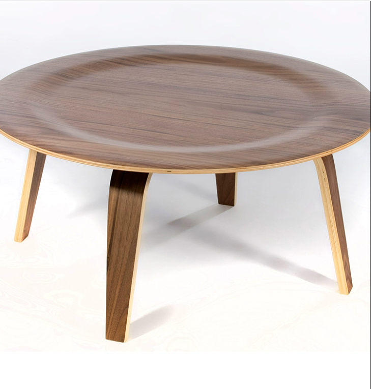 Designer Style Two-Color Options Round Wooden Coffee Table | 5093