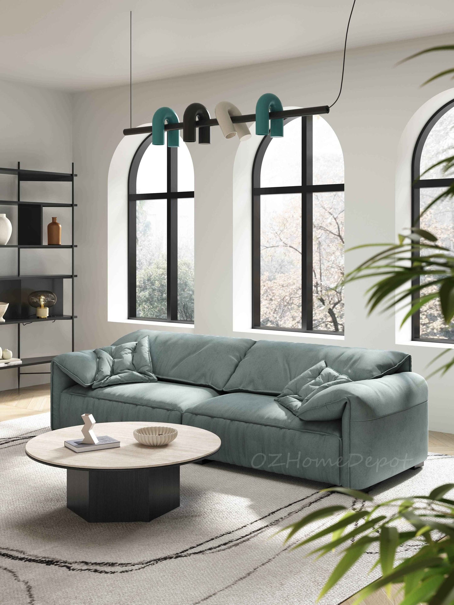 【Pre-sale】Trendy Design Martha Matte Fabric, Multiple Colors Available, Elephant Ear Sofa | 1047