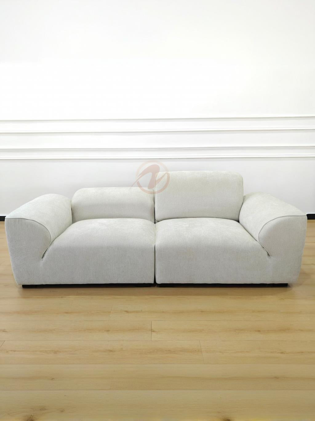 GLADE 240cm Adjustable Sofa — Starlight Petal Chenille Upholstery