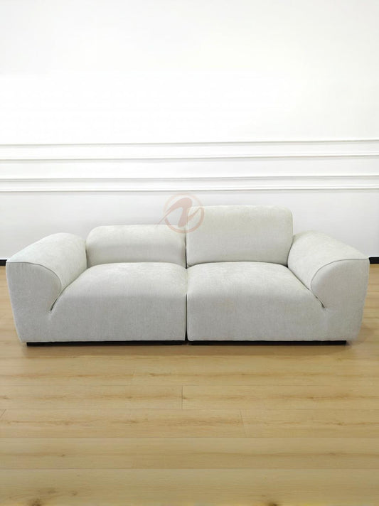 GLADE 240cm Adjustable Sofa — Starlight Petal Chenille Upholstery