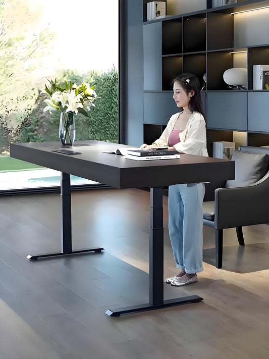 ELVIR Premium Solid Wood Electric Height Adjustable Desk – 180cm | 6016-180
