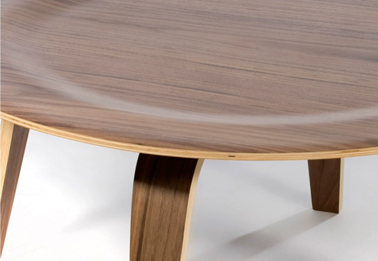Designer Style Two-Color Options Round Wooden Coffee Table | 5093