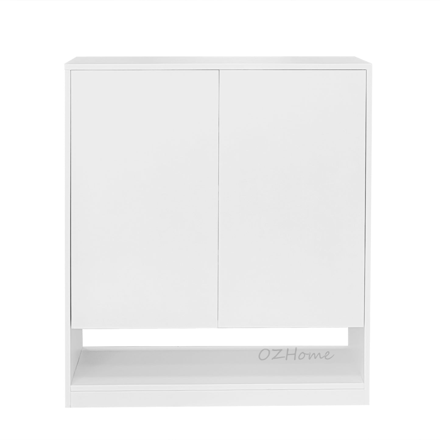 OTTO Minimalist White Shoe Cabinet – BB Double-Door Combo | Model SS-006bb