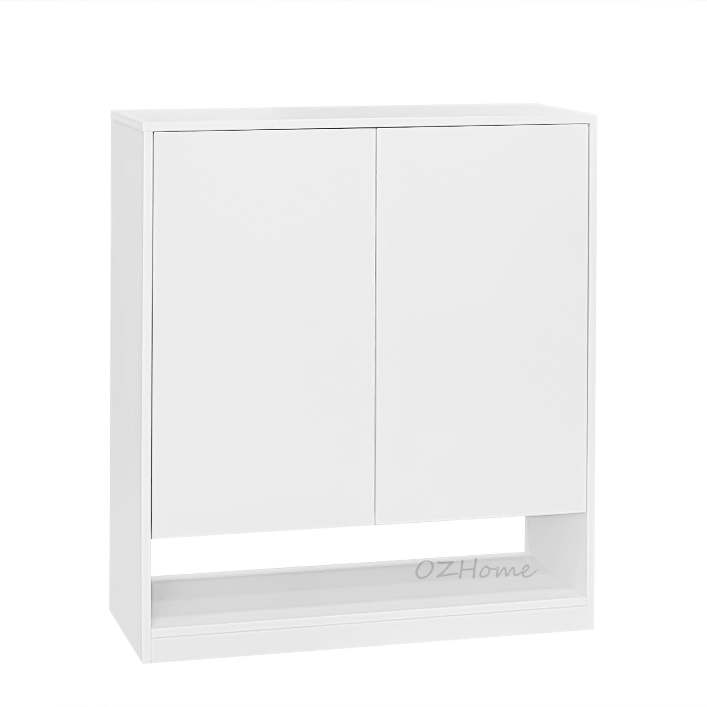 OTTO Minimalist White Shoe Cabinet – BB Double-Door Combo | Model SS-006bb