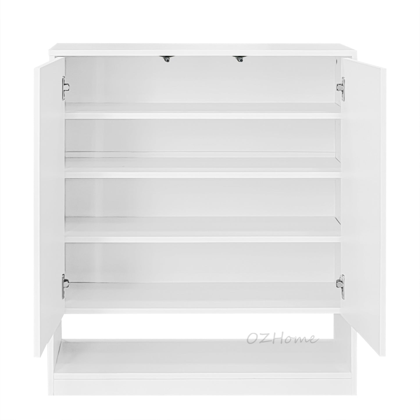 OTTO Minimalist White Shoe Cabinet – BB Double-Door Combo | Model SS-006bb