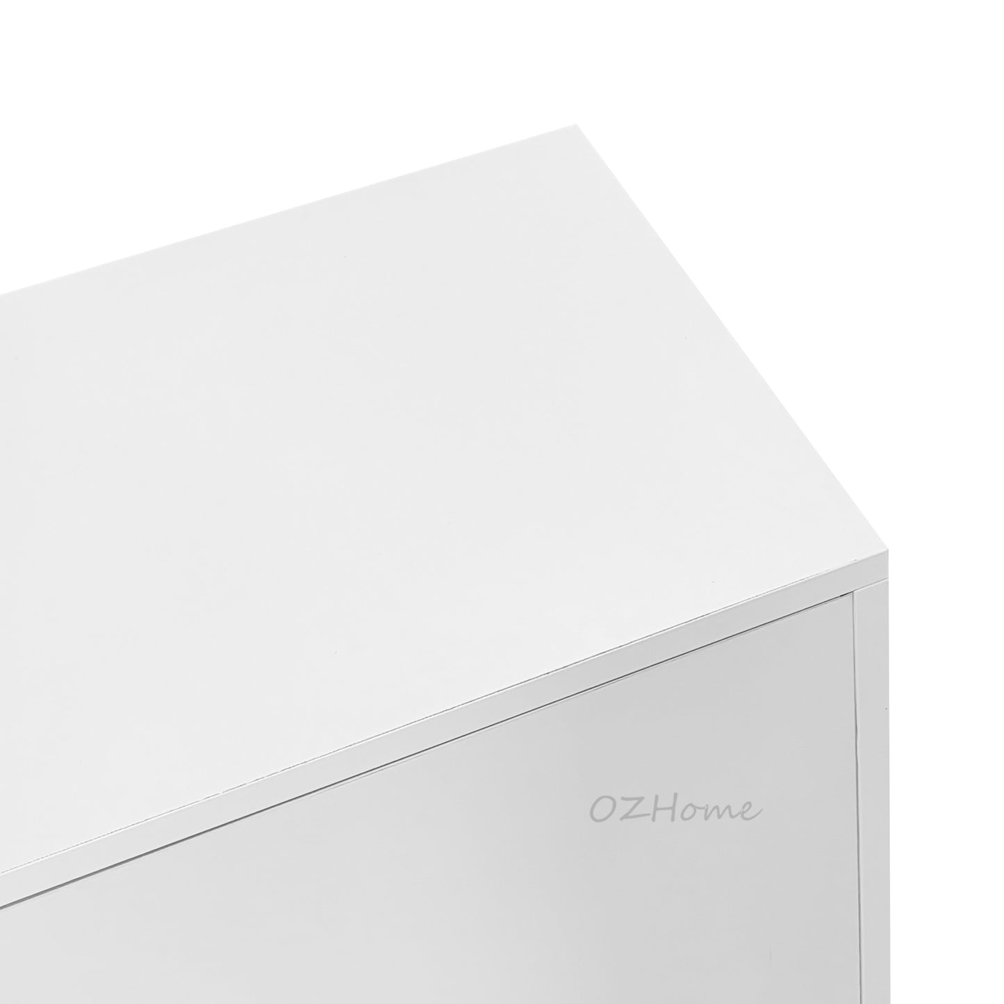 OTTO Minimalist White Shoe Cabinet – BB Double-Door Combo | Model SS-006bb